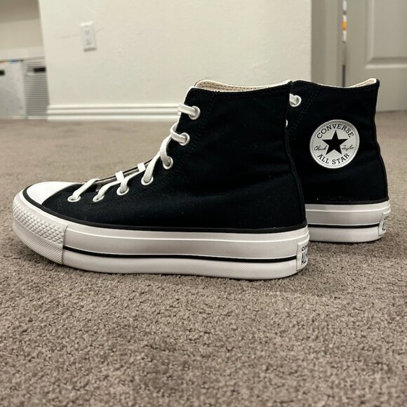 Chuck Taylor All Star Lift Platform Canvas Women's Shoe - Black - Picture 5 of 5